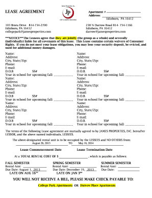 Residential Lease Agreement