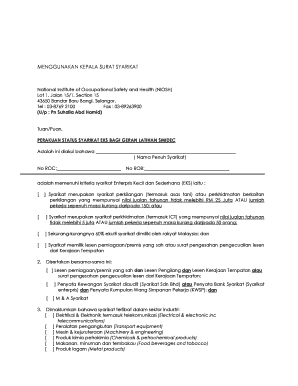 Malaysian SME Status Declaration Form
