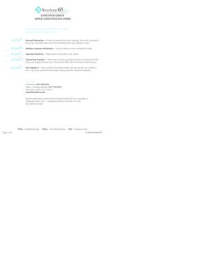 Keystone 65 HMO Enrollment Form
