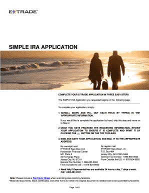 SIMPLE IRA Application Form