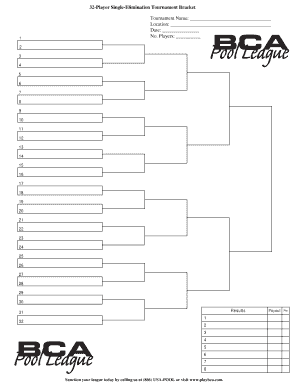 10 team single elimination bracket - 32 Player Single Elimination Tournament Chart Date