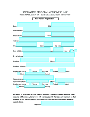 New Patient Registration Form