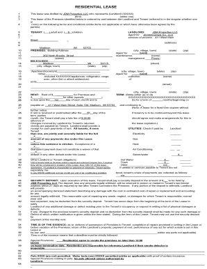 Residential Lease Agreement