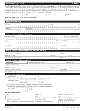 Humana Change Form