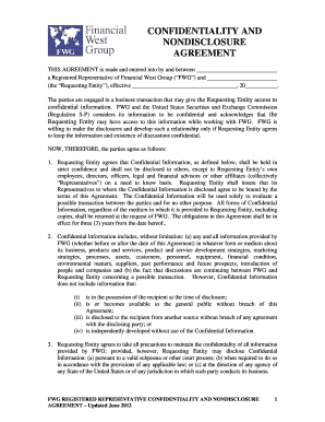 Confidentiality and Non-Disclosure Agreement