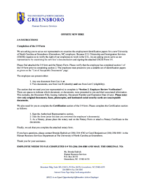 USCIS Form I-9 Verification Instructions