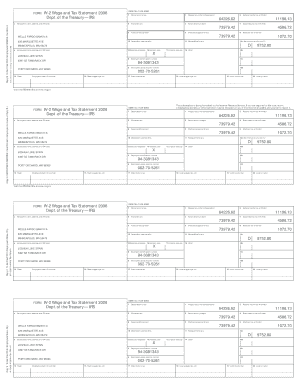 IRS Form W-2 Wage and Tax Statement 2006