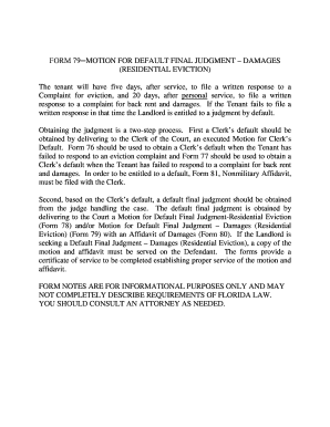 Motion for Default Final Judgment - Damages