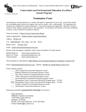 Nomination Form - iowanaturalistsorg