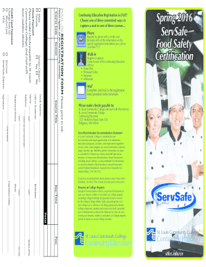 ServSafe Food Safety Certification Registration