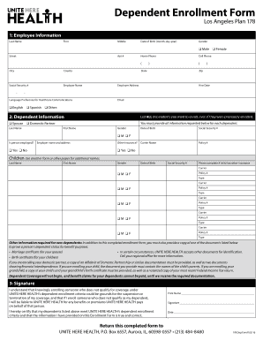Dependent Enrollment Form
