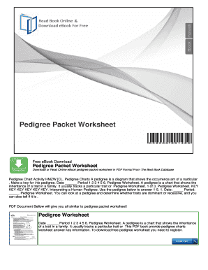 Pedigree legend - Pedigree Packet Worksheet - UrsDocCom