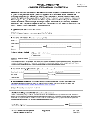 Privacy Act Request Form