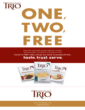TRIO One Two Free New Business Reward Form