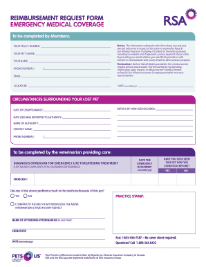 Emergency Medical Reimbursement Request Form