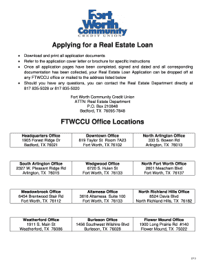 Texas Home Equity Loan Application