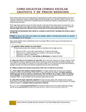 Como Solicitar Comida Escolar Gratuita Y De Precio Reducido
