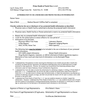 HIPAA Authorization Form