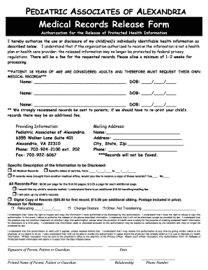 Medical Records Release Form