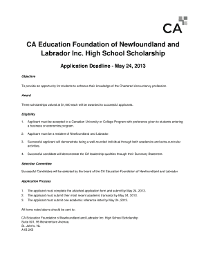 CA Education Foundation of Newfoundland and Labrador Inc