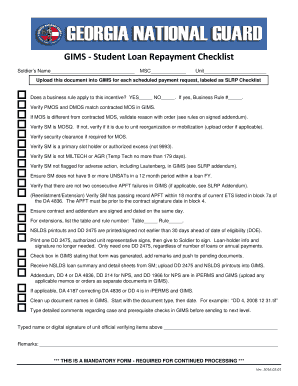 Student Loan Repayment Checklist
