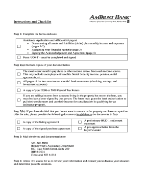Assistance Application and Affidavit