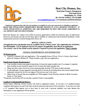Residential Rental Application