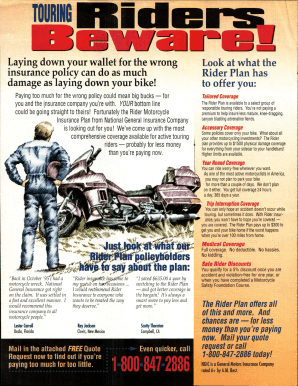 Rider Motorcycle Insurance Plan