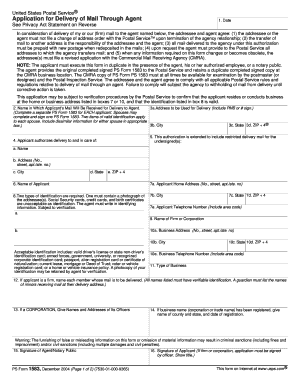 USPS Mail Delivery Agent Application