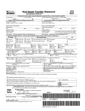 Real Estate Transfer Statement Form