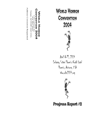 World Horror Convention 2004 Registration Form