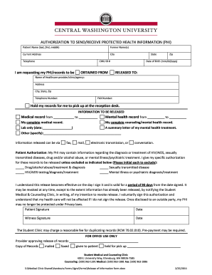 Authorization to Release Protected Health Information