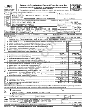 Form 990 Return of Organization Exempt From Income Tax