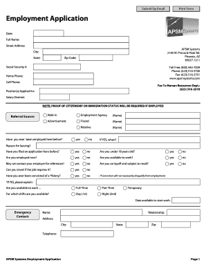 Employment Application Form