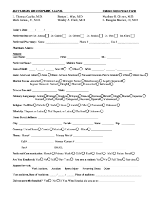 Patient Registration Form
