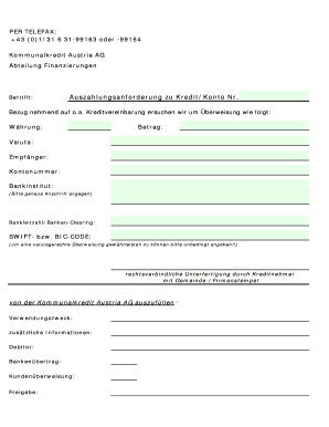 Auszahlungsanforderung
