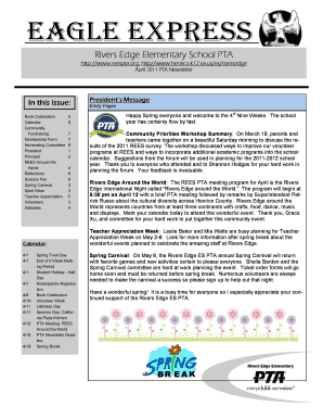 pta newsletter templates - Edit, Fill, Print & Download ...