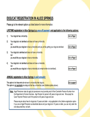 Dog/Cat Registration Form