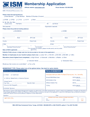 Membership Application Form