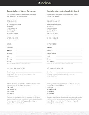 Corporate Server License Agreement