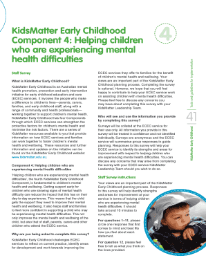 KidsMatter Early Childhood Staff Survey