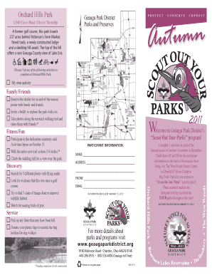 Geauga Park District Autumn Tracker