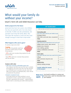 Term Life and AD&D Insurance Employee Purchase