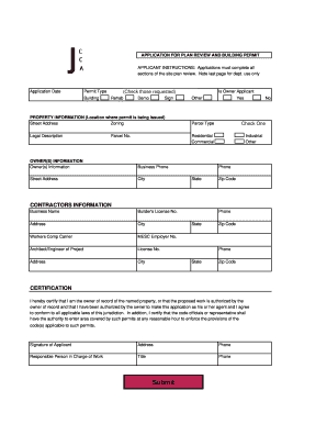 Building Permit Application