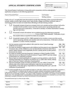 RD/TAX Credit Recertification Checklist