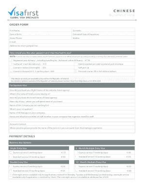 Chinese Business Visa Application Pack