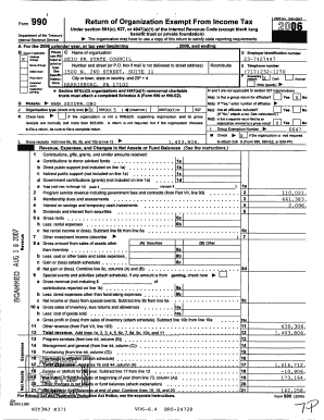 Form 990 Return of Organization Exempt From Income Tax