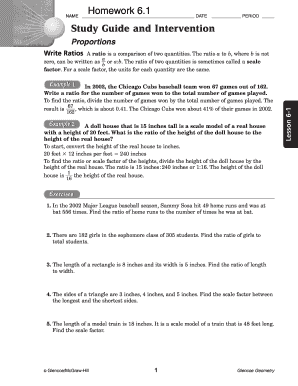Geometry Proportions Study Guide