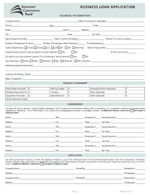 Business Loan Application Form