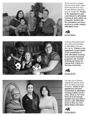 Letter to Legislator for Affordable Housing Support